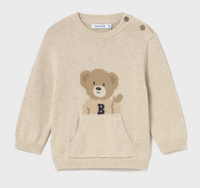 Mayoral -a- A Beige Teddy Jumper 2341 T